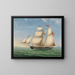 Schonerbrigg Johanne et Oluffa conduites par le capitaine NLEngers d'Altona - Lorenz Petersen — framed artwork on a wall