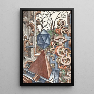Geometria and Perspective Pl 02 - Lorenz Stöer — framed artwork on a wall