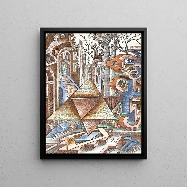 Geometry and perspective Pl 06 - Lorenz Stöer — framed artwork on a wall
