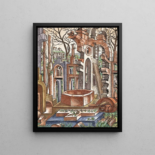 Geometry and perspective Pl 11 - Lorenz Stöer — framed artwork on a wall