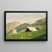 Construction of the camp - Lorenzo Delleani — framed artwork on a wall