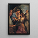 Madonna with Child, Saint Cecilia, and Saint Albert - Lorenzo Garbieri — framed artwork on a wall