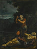 Saint Anthony Abbot burying Saint Paul the Hermit - Lorenzo Garbieri — artwork view