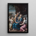 La Vierge en deuil au tombeau - Lorenzo Gramiccia — framed artwork on a wall