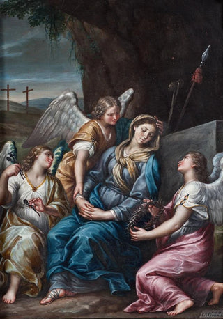 La Vierge en deuil au tombeau - Lorenzo Gramiccia — artwork view