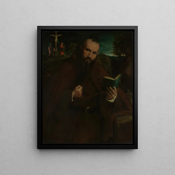 Frère Gregorio Belo de Vicence - Lorenzo Lotto — framed artwork on a wall