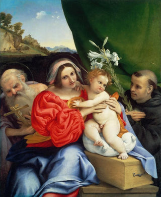 Lorenzo Lotto - Virgin and Child with Saints Jerome and Nicholas of Tolentino.webp