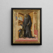 Saint Jerome in His Study - Lorenzo Monaco — framed artwork on a wall