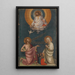 L'Intercession du Christ et de la Vierge - Lorenzo Monaco — framed artwork on a wall