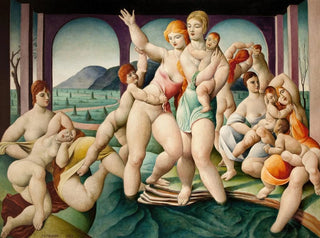 Bathers - Lorser Feitelson — artwork view