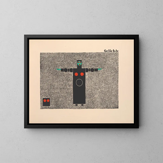 Beloved - Lothar Schreyer — framed artwork on a wall