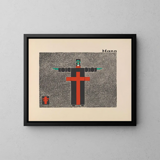 Man - Lothar Schreyer — framed artwork on a wall