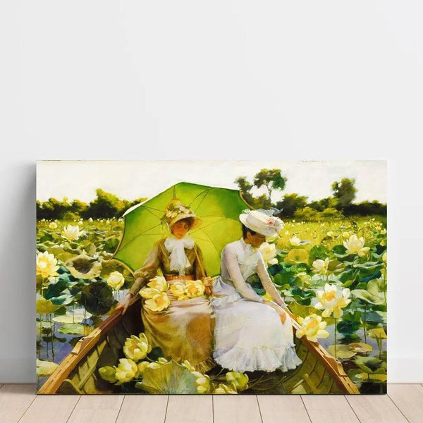 Reproduction of the painting Lotus Lilies by Charles Courtney Curran