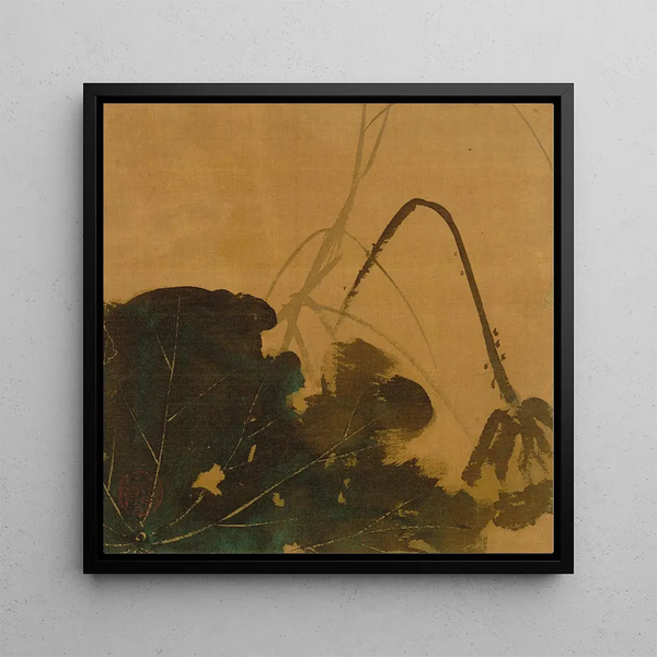 Lotus - Shibata Zeshin — framed artwork on a wall