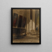 Interior of a cathedral - Louis-Adolphe Hervier — framed artwork on a wall