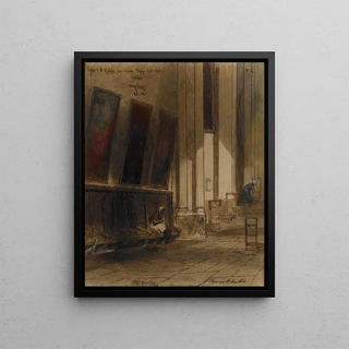 LouisAdolphe Hervier - Interior of a Cathedral.webp