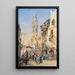 A street in Cairo - Louis-Amable Crapelet — framed artwork on a wall