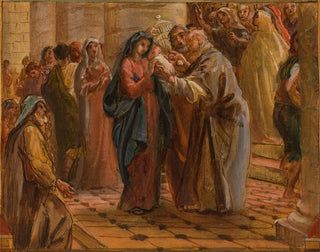 La présentation au temple - Louis-Antoine-Léon Riesener — artwork view