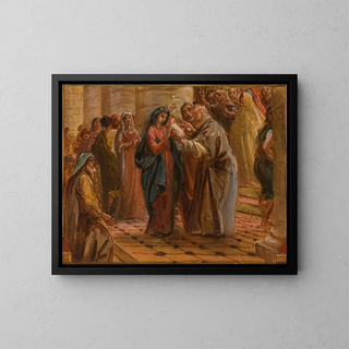 La présentation au temple - Louis-Antoine-Léon Riesener — framed artwork on a wall