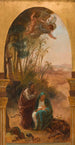 The Rest During the Flight into Egypt - Louis-Antoine-Léon Riesener — artwork view