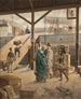 Embarkation on board the ship to New York - Louis-Auguste-Georges Loustaunau — artwork view