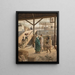 Embarkation on board the ship to New York - Louis-Auguste-Georges Loustaunau — framed artwork on a wall