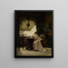 Dreaming in a Chinese interior - Louis-Auguste-Georges Loustaunau — framed artwork on a wall