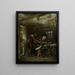 Claude Gueux reporting his family the stolen bread - Louis - Édouard Rioult — framed artwork on a wall