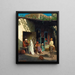 Rue animée dans un souk - Louis-Émile Pinel de Grandchamp — framed artwork on a wall