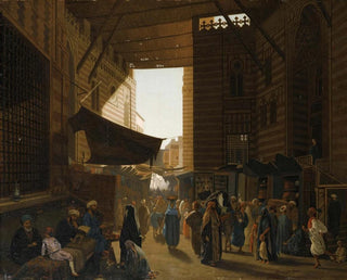 The fabric market - Louis-Émile Pinel de Grandchamp — artwork view