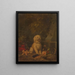 Dog with a beauty mark - Louis-Eugène Lambert — framed artwork on a wall