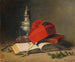Still life with an incense burner and a cardinal's hat - Louis-Eugène Lambert — artwork view