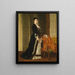 Portrait of Mrs. Aubry Vites - Louis-François-Prosper Roux — framed artwork on a wall