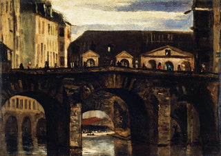 Le Petit Pont et le pont Saint-Charles - Louis-Godefroy Jadin — artwork view