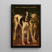 Two dogs - Louis-Godefroy Jadin — framed artwork on a wall