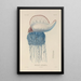 Voyage around the World Pl091 - Louis-Isidore Duperrey — framed artwork on a wall