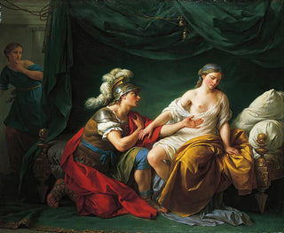 Alcibiade kneeling before his mistress - Louis-Jean-François Lagrenée — artwork view