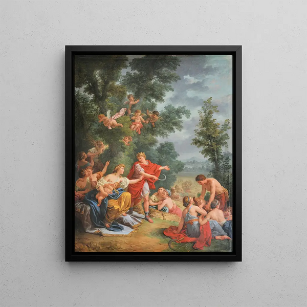 Ceres or Agriculture - Louis-Jean-François Lagrenée — framed artwork on a wall