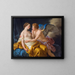 Cupidon et Psyché - Louis-Jean-François Lagrenée — framed artwork on a wall