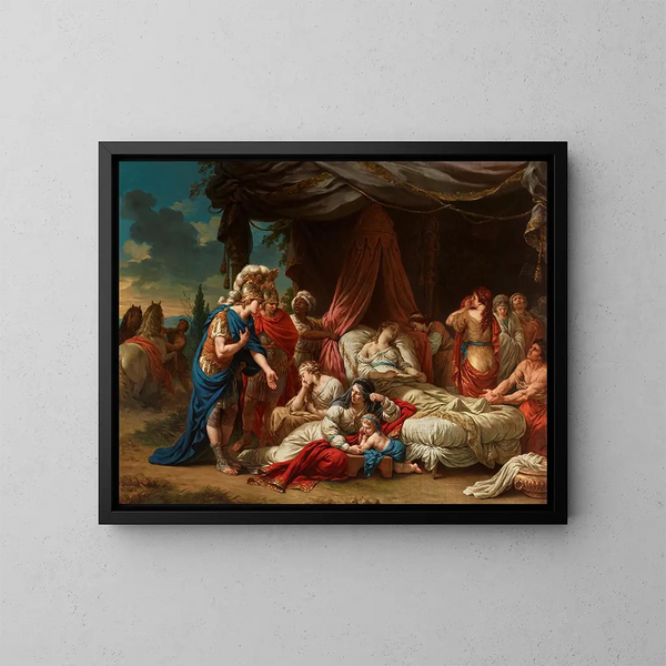 Death of Darius's Wife - Louis-Jean-François Lagrenée — framed artwork on a wall