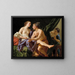 Mercury, Herse and Aglaura - Louis-Jean-François Lagrenée — framed artwork on a wall