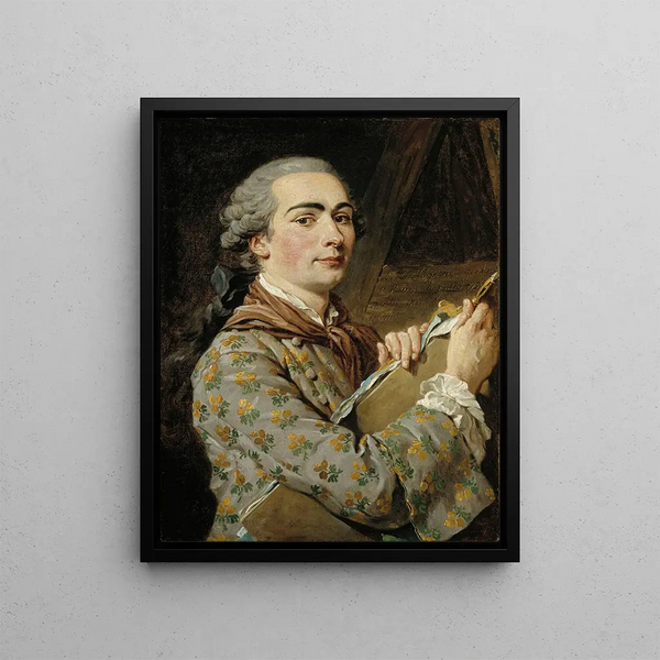 Self-portrait - Louis-Jean-François Lagrenée — framed artwork on a wall