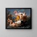 L'Enlèvement de Déjanire par le centaure Nessus - Louis-Jean-François Lagrenée — framed artwork on a wall