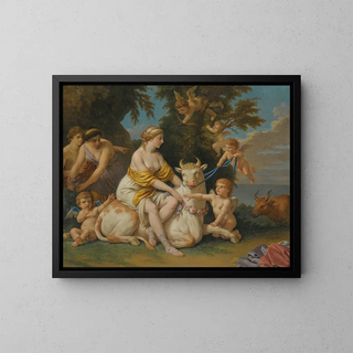 The Rape of Europa - Louis-Jean-François Lagrenée — framed artwork on a wall