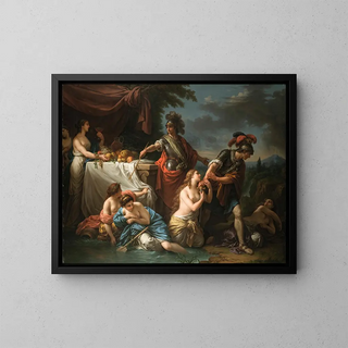 Ubalde and the Danish knight - Louis-Jean-François Lagrenée — framed artwork on a wall