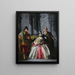 Three Costumed Characters for a Masquerade - Louis-Joseph Le Lorrain — framed artwork on a wall