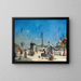 Preparation for the Bastille Day celebrations, Place de la Bastille, Paris - Louis-Jules Dumoulin — framed artwork on a wall