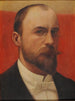Self-portrait painting - Louis-Julien Brouillon — artwork view
