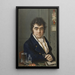 Self-portrait - Louis-Marie Autissier — framed artwork on a wall