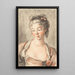 Bust of a Young Woman Looking Down - Louis-Marin Bonnet — framed artwork on a wall